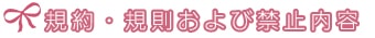 湘南・藤沢デリヘル 未来日記の規約・規則及び禁止事項
